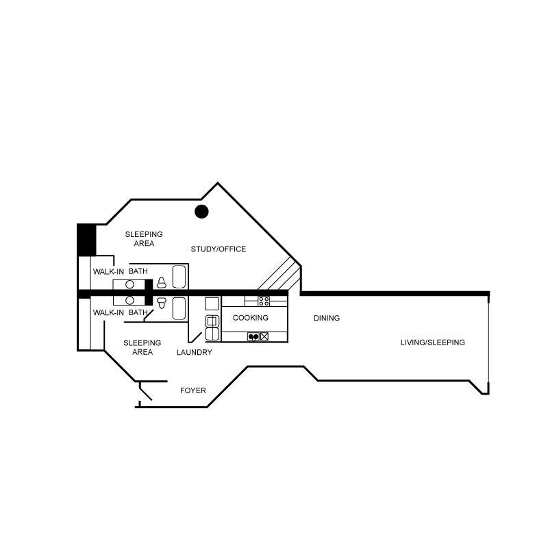 Floor plan layout diagram for c28